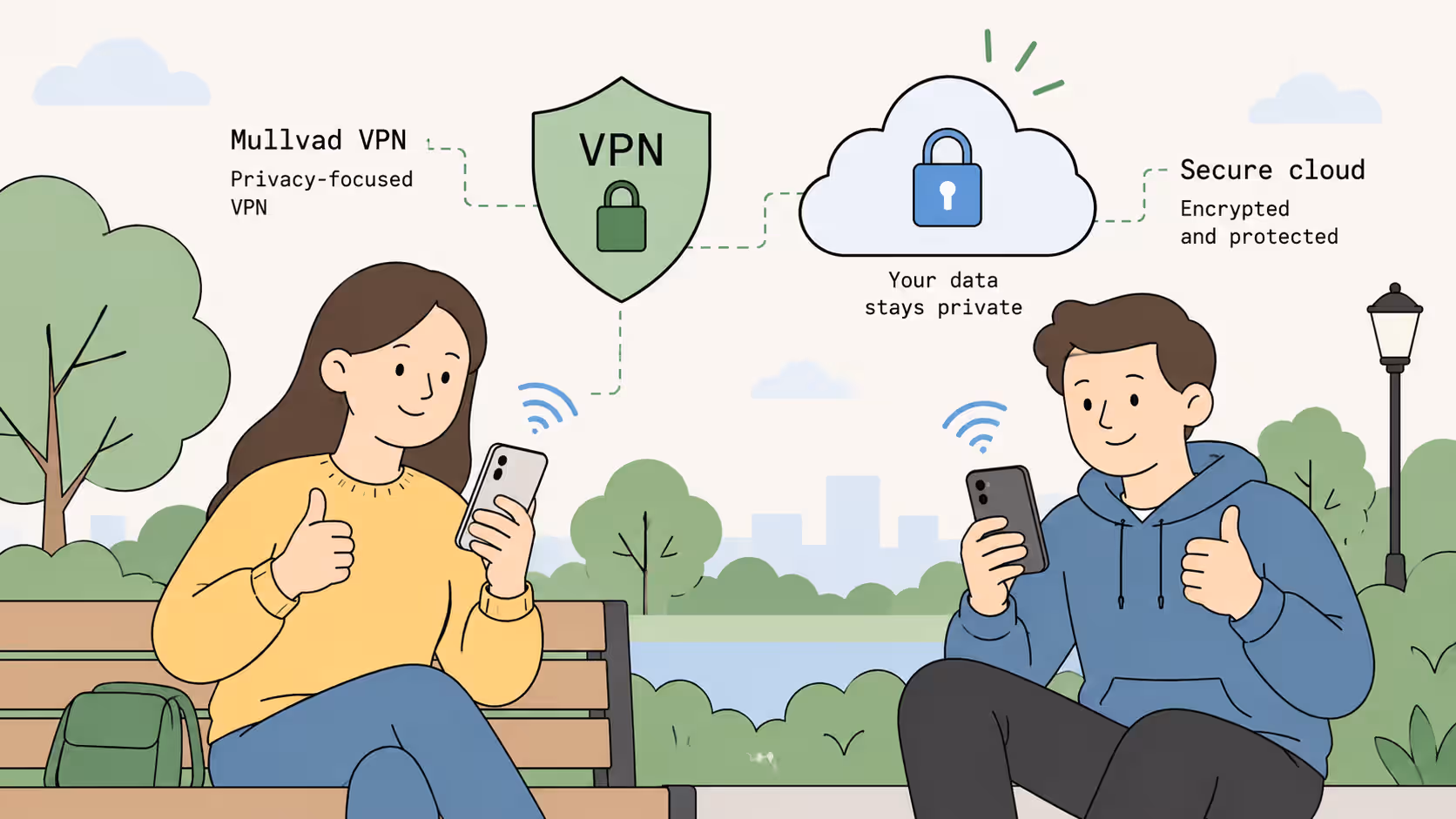 Happy users enjoying Mullvad VPN